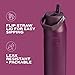 Stanley IceFlow Flip Straw 2.0 Water Bottle 24 OZ | Built-In Straw with Larger Opening | Lightweight & Leak-Resistant | Insulated Stainless Steel | BPA-Free | Lilac