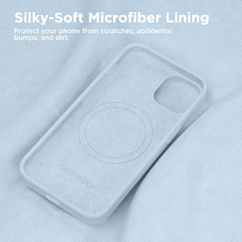 Image of GolbinBox Magnetic for iPhone 13 /14 Case, Silicone Cover, Blue
