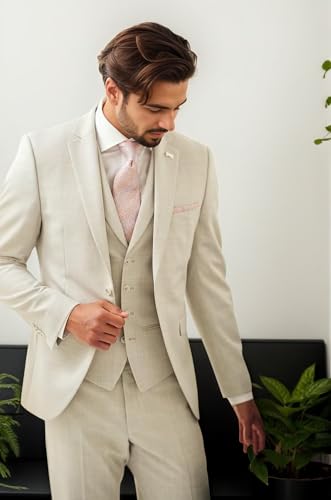 Suits for Men Slim Fit 3 Piece Mens Suit for Weeding Groom Suit Business Formal Jacket Vest Pants Set3