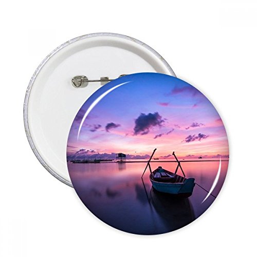 Badge bouton photo bateau océan DIYthinker décor vêtement 5pcs L