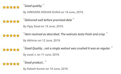 Image of 3p Kashmiri Organic Walnut Kernels Without Shell Natural Akhrot Giri Dry Fruit Brown Quarter 400 grams (200gm x Pack of 2)