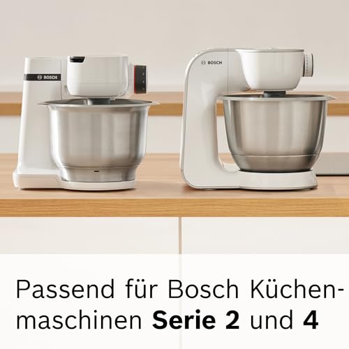 Bosch Pastawalze Lasagne MUZ5NV1, Pastawalze für Lasagne, Nudelplatten, Lasagne Nudelvorsatz, Pasta-Aufsatz, 8 Stärken, Edelstahl, passend für Serie 4 und Serie 2