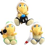 uiuoutoy Hammer Bro & Boomerang Bro & Bomb Bro Koopa Plush 8'' Set of 3pcs