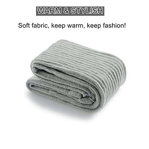 Image of Women's Plus Size Leg Warmers Knit Over Knee High Footless Socks for Thick Thighs