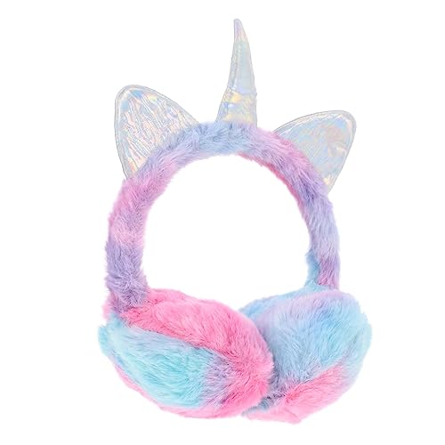 Orejeras de invierno de peluche GALPADA para niñas pack de 3 piezas plegables