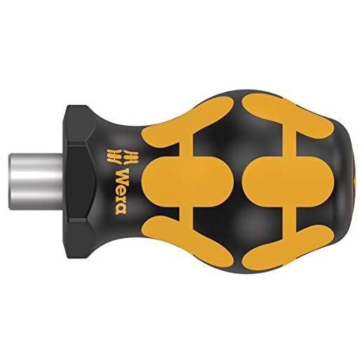 Wera 05008881001 811/1 ESD Stubby Bit-Handhalter, 1/4" x 10 mm