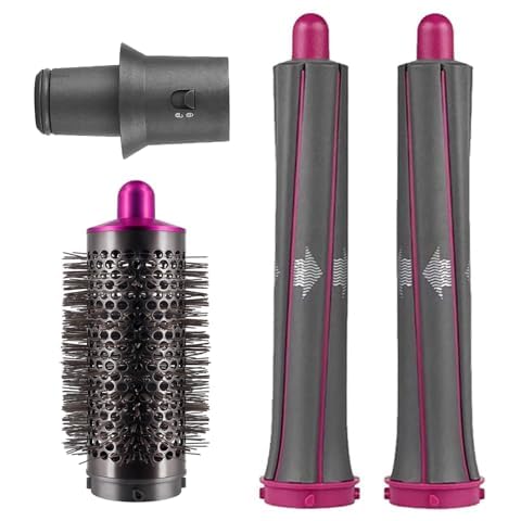 Hair Curling Barrel Volumizing Brush Attachments with Adaptor for Dyson Hair Dryer Converting to Hair Styler, for Dyson for Airwrap Styler Cover