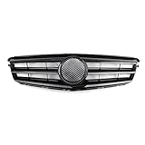 Topteng 𝐅𝐫𝐨𝐧𝐭 𝐆𝐫𝐢𝐥𝐥𝐞 𝐂𝐞𝐧𝐭𝐞𝐫 𝐆𝐫𝐢𝐥𝐥 with LED Emblem compatible with BENZ W204 C300 C350 2008 2009 2010 2011 2012 2013 2014, NOT fit on C63 AMG