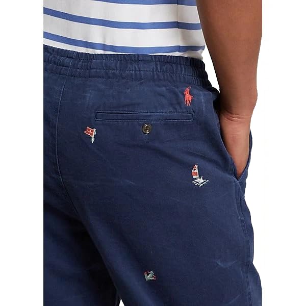 POLO RALPH LAUREN Men's Big & Tall Prepster Nautical Embroidered Pants 4XB Navy Blue2