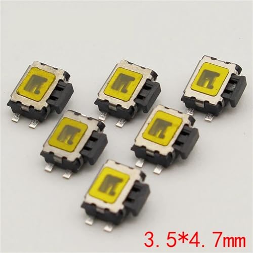 Bouton-poussoir 4 broches SMD x5 pour circuits imprimés - 2