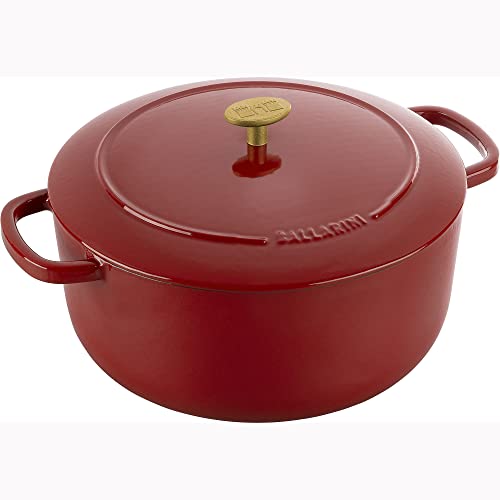 BALLARINI Bellamonte Schmortopf aus Gusseisen, rund, 7,5 qt, Pomodoro-Rot