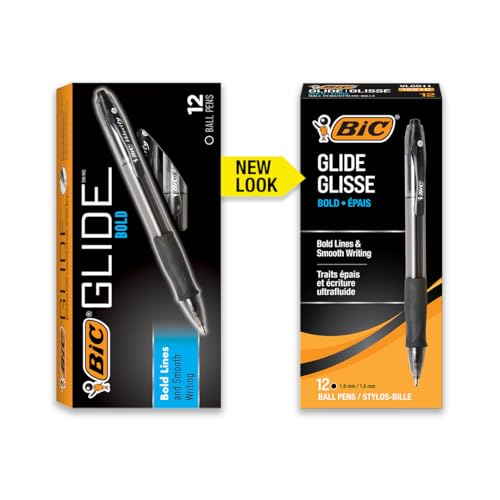 Bic VLGB11-BLK Glide Bold Black Ballpoint Pens thumb #1
