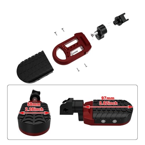 Repose-pieds réglables pour CB650RA (2019-2024) - Commandes reculées moto