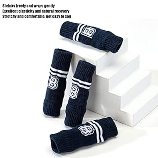 4Pcs Dog Elbow Protector, Dog Elbows Protector Dogs Legs Socks Knitted Leg Warmer Wraps Pet Elbow Protective Sleeve for Small Medium Pets (XL)