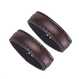 MACBORO 2/4 Pack Leather Belt Loop Keepers for 1.38' (35mm) Wide Men's Belt