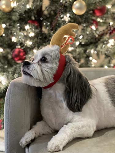 Disfraz de reno para perro XL con diadema ajustable miniatura 2