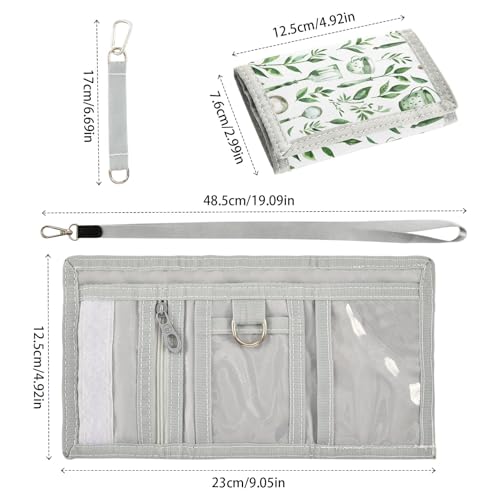 ALAZA Kids Wallets for Boys Girls Toddler Trifold Wallet Children Small Green Kitchen Utensils with Zipper Coin Pocket3