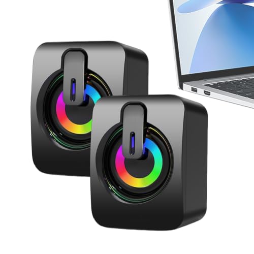 Mini altavoces para portátil con sistema plug & play y reproducción de audio estéreo