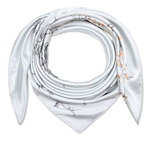 corciova 35" Large Women's Satin Square Silk Feeling Hair Scarf Wrap Headscarf Munsell