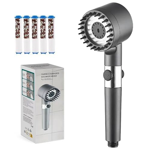 Pommeau de douche filtré économe en eau jet réglable 3 modes - 2