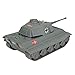BMC WWII Gray German King Tiger Toy Tank 1:32 Scale for 54mm Army Men Soldier Figures