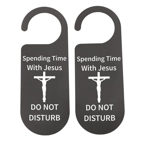 CENWA 2 Pcs Spending Time With Jesus Do Not Disturb