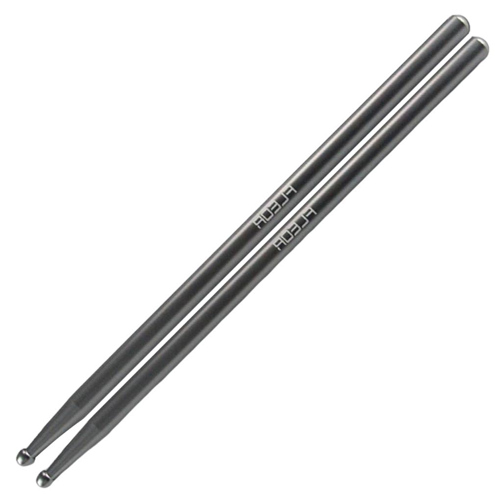 Drumsticks de Arce 5A Palillos para Batería con Punta de Madera Y Diseño Ligero Ajuste Perfecto para Ejercicios Musicales Banda Niños Y Niñas, Plata