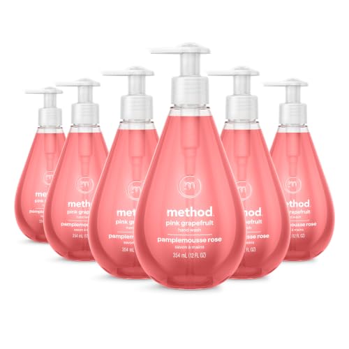 method Gel Hand Wash, Pink Grapefruit, 12 fl oz, 6 pack