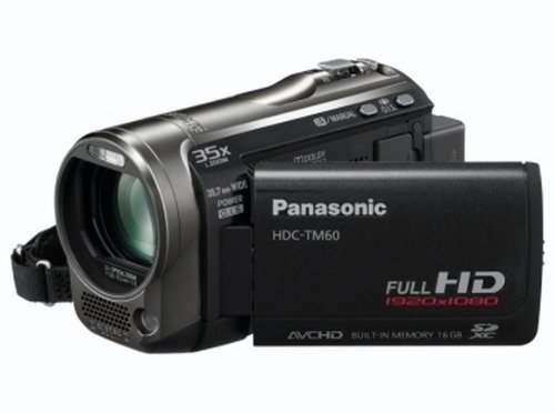 【動作OK】 Panasonic パナソニック HDC-TM60 カメラ Panasonic TM60 Full HD Camcorder With 16GB Inbuilt Flash, X35