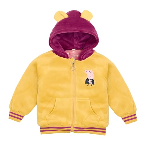 Image of Bold N Elegant Faux Fur Warm Winter Outerwear Hooded Baby Jacket Coat Blanket with Soft Plush Golden Bunny Ear for Infant Toddler Boy Girl Kids