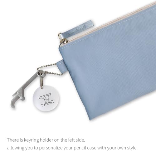 Image of Monolike Archive 247 Flat Pen Case, Sky - Pencil Pouch, Portable Pencil Bag, Pencil Case, Office Pouch case, Pen case