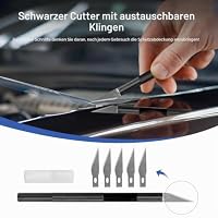 AiQInu 7 Stück Rakel für Folie, Rakelset zum Folieren, Rakel Set für Folierung mit Filzrakel Rakel, Präzisionsmesser,Cutter,Messer mit 5 Klingen, Folienrakel, für Fensterfolien und Auto Folien – Ansicht 4
