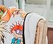 Nickelodeon Cartoon Collage Fleece Throw Blanket | Soft Polyester Cover For Sofa, Bed | 45 x 60 Inches, Large