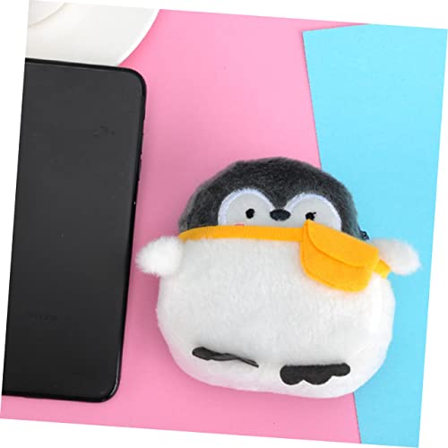 2pcs Cartoon Penguin Coin Lady Makeup Bag Earphone Pouch Coin Storage Container4