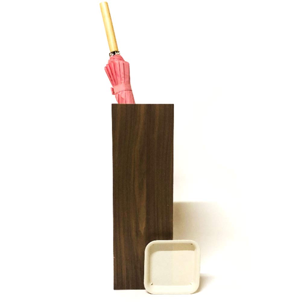 Porte-parapluie rectangulaire en bois support organisateur intérieur extérieur