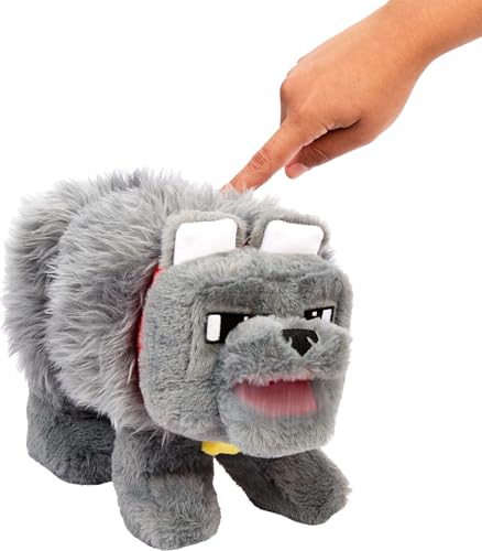 Minecraft Le Film Peluche Sonore Dennis Le Loup 20 Cm - vue 5