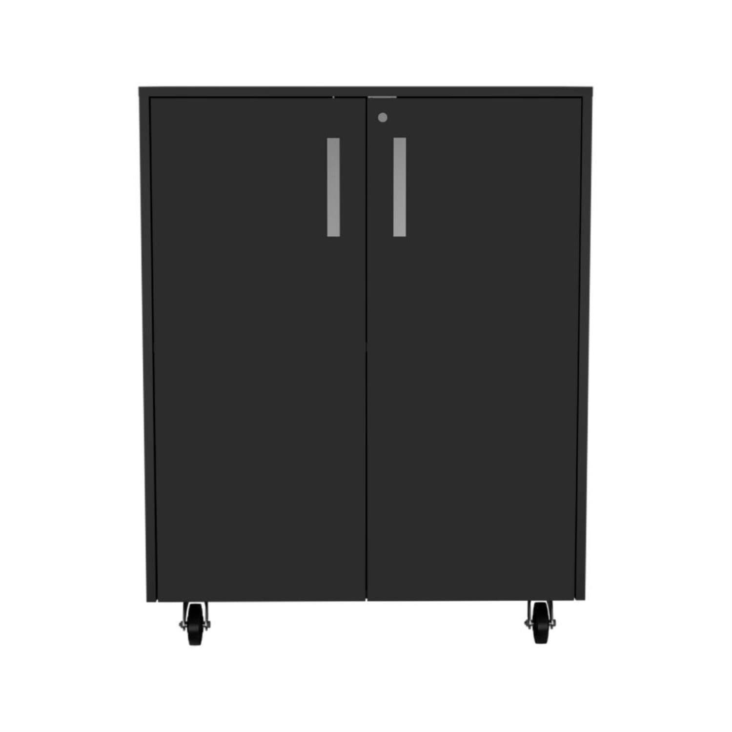 Rushville Utility Sink Cabinet with Double Doors, Stainless Steel Countertop, and 3 Drawers, 35.43