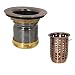 Westbrass Junior Basket Style Bar Sink Strainer, Antique Copper, D218-11