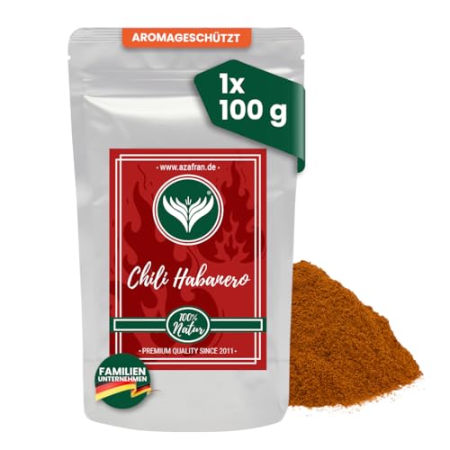 Azafran Habanero Chili Pulver gemahlen - Vorsicht scharf! 100g