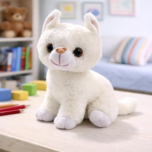 Image of Webby Plush Sitting Cat Soft Toys | Cute Stuffed Animals for Kids and Adults