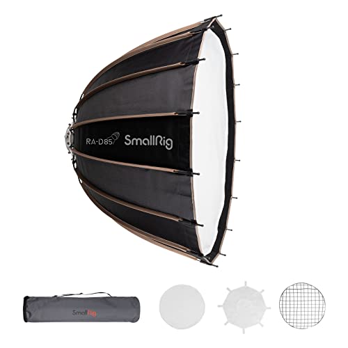 Smallrig Parabolic Softbox Quick Release, Parabolic Softbox, Compatible With Smallrig Rc 120D/Rc 120B/Rc 220D/Rc220B And Other Bowens Mount Light (33.5Inch/85Cm) #TOP7