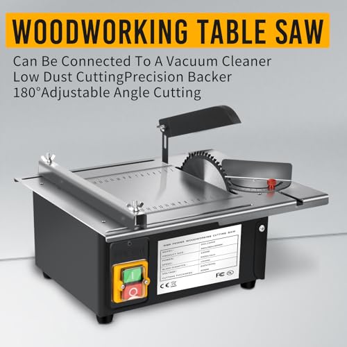 Woodworking Table Saw,With Port For Connecting Dust Collector, 5000rpm,1200w, For Diy Woodworking, Metal,Wood, Plastic Acrylic Crafts Cutting (Woodworking table saw) thumbnail 7