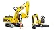 bruder 02466 - Cat Minibagger mit Bauarbeiter - 1:16 Baufahrzeug, Baustelle, Löffelbagger, Arbeiter, bworld, Baumaschine, Spielzeug