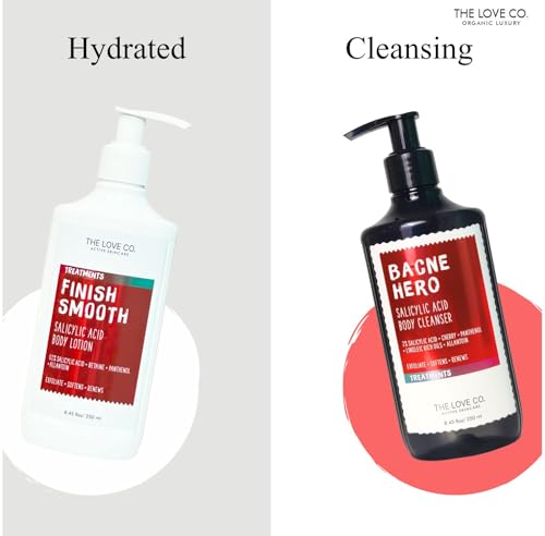 Image of THE LOVE CO. Daily Moisturizing Body Lotion with Salicylic Acid 250ml- Enriched with Jojoba Oil, Shea Butter, Vitamin E - Ideal for Dry Skin - For Men & Women