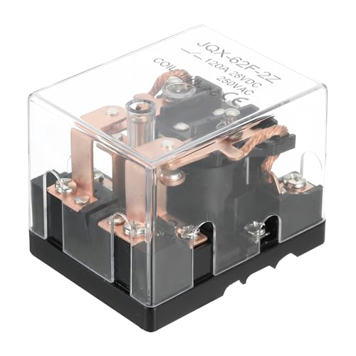 PATIKIL AC110V 120A Electromagnetic Relay, High Power Relay DPDT 2NO 2NC 8 Terminals Din Rail Mounting