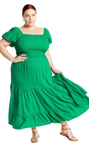 City Chic Women's Plus Size Skirt - Tiered Maxi