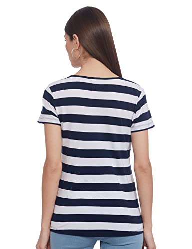 Image of Max Women Striped Round Neck T-Shirt