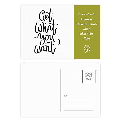 Juego de poesía con cita "Get What You Want" (paquete de 20 unidades) para crear versos
