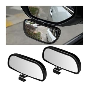 Mandark 5.71-Inch Rectangular Convex Blind-Spot Mirrors – Pair