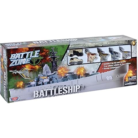 Motormax 26-Inch Battle Zone Ship with Die-Cast Figures Cover